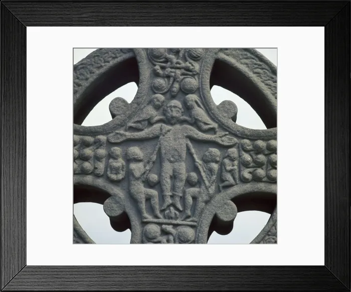 Framed Print : Image from the Cross of Muiredach, 10th century Framed Print : Image from the Cross of Muiredach, 10th century