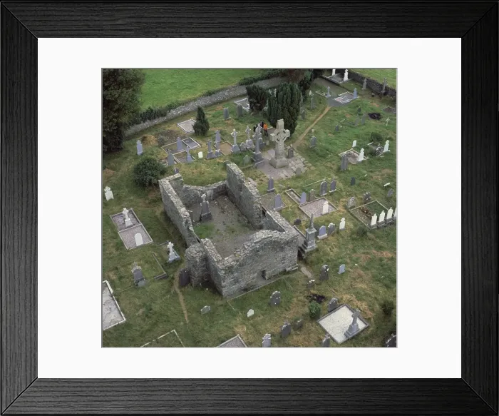 Framed Print : View of a monastic settlement, 10th century Framed Print : View of a monastic settlement, 10th century