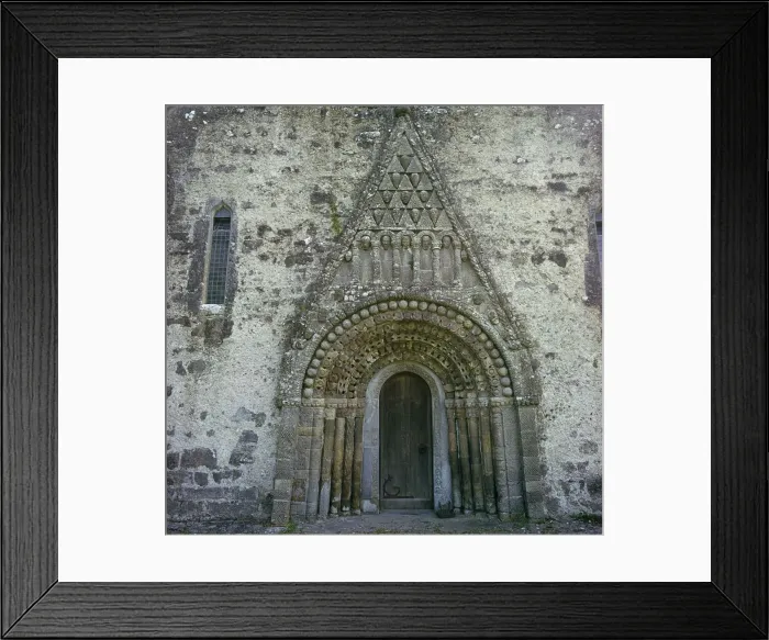 Framed Print : West doorway of Clonfert Cathedral, 12th century Framed Print : West doorway of Clonfert Cathedral, 12th century
