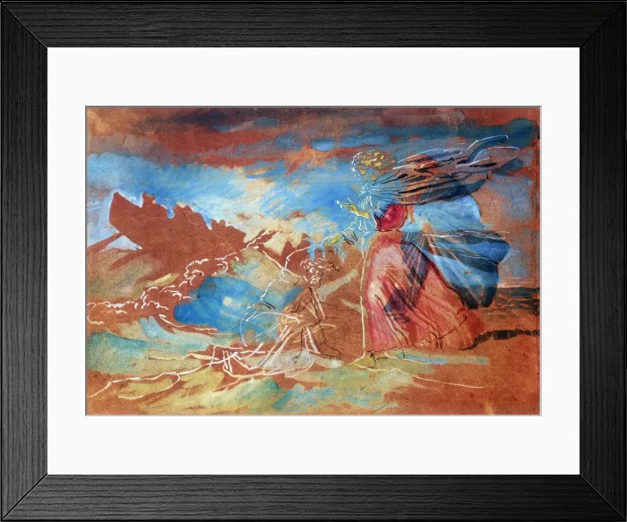Framed Print : Christ Walking on the Water, (1840?). Artist: Aleksandr Ivanov Framed Print : Christ Walking on the Water, (1840?). Artist: Aleksandr Ivanov