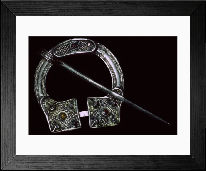 Framed Print : Pictish-Irish Penannular Brooch, 8th century Framed Print : Pictish-Irish Penannular Brooch, 8th century