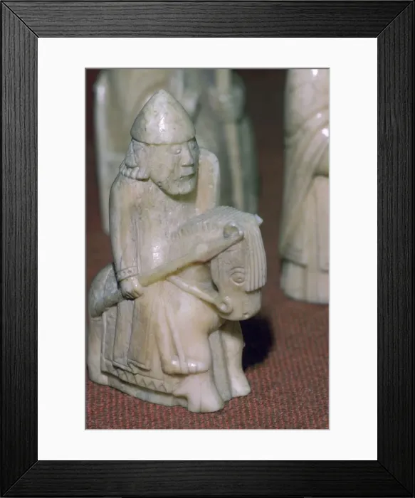Framed Print : The Lewis Chessmen, (Norwegian?), c1150-c1200 Framed Print : The Lewis Chessmen, (Norwegian?), c1150-c1200
