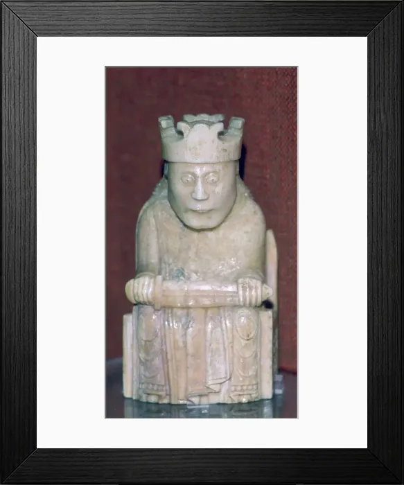 Framed Print : The Lewis Chessmen, (Norwegian?), c1150-c1200 Framed Print : The Lewis Chessmen, (Norwegian?), c1150-c1200