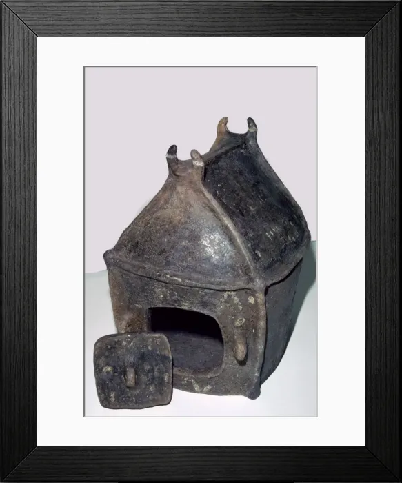 Framed Print : Hut Urn from the Villanova culture Framed Print : Hut Urn from the Villanova culture