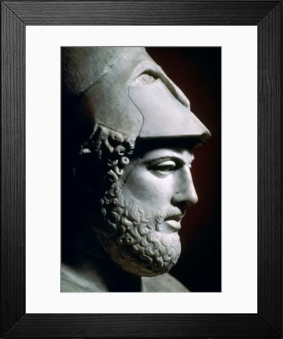 Framed Print : Bust of the Greek statesman Pericles, 5th century BC Framed Print : Bust of the Greek statesman Pericles, 5th century BC