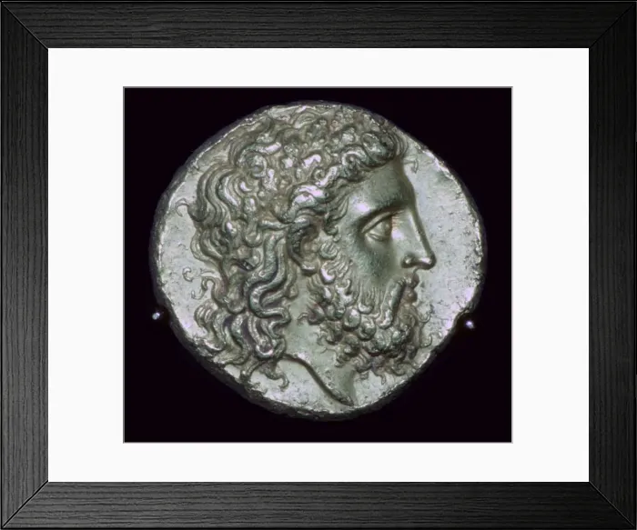 Framed Print : Gold Stater of King Alexander I of Epirus, 4th century BC Framed Print : Gold Stater of King Alexander I of Epirus, 4th century BC