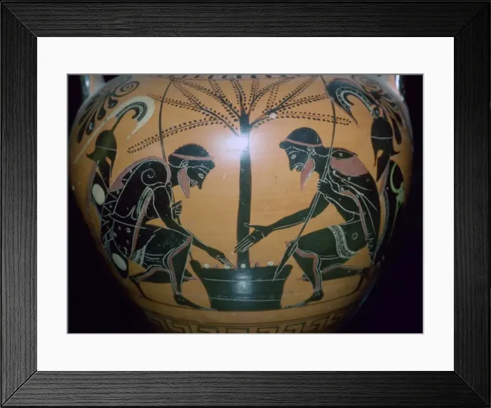 Framed Print : Vase-painting of Achilles and Ajax playing dice Framed Print : Vase-painting of Achilles and Ajax playing dice