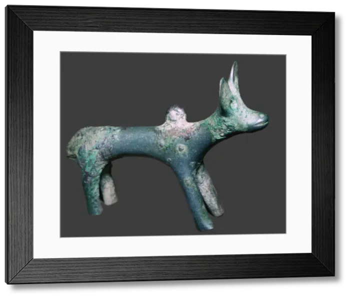 Framed Print : Celtic bronze boar, Hounslow, Middlesex, England, Iron Age, 1st century BC- 1st century AD