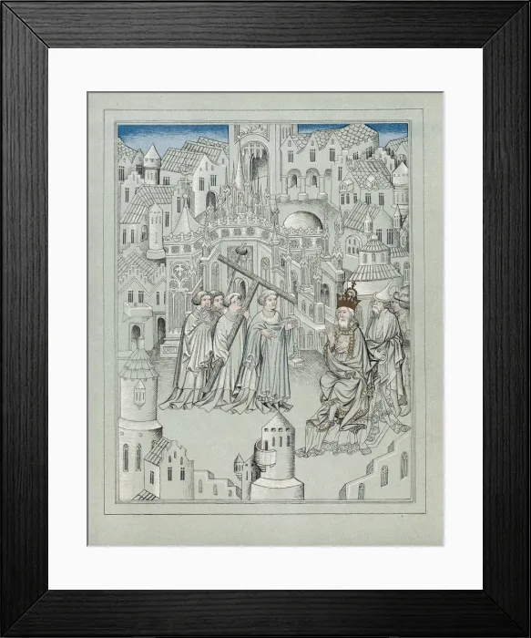 Framed Print : Illustration from the travels of the legendary English knight Sir John Mandeville, c1372 Framed Print : Illustration from the travels of the legendary English knight Sir John Mandeville, c1372
