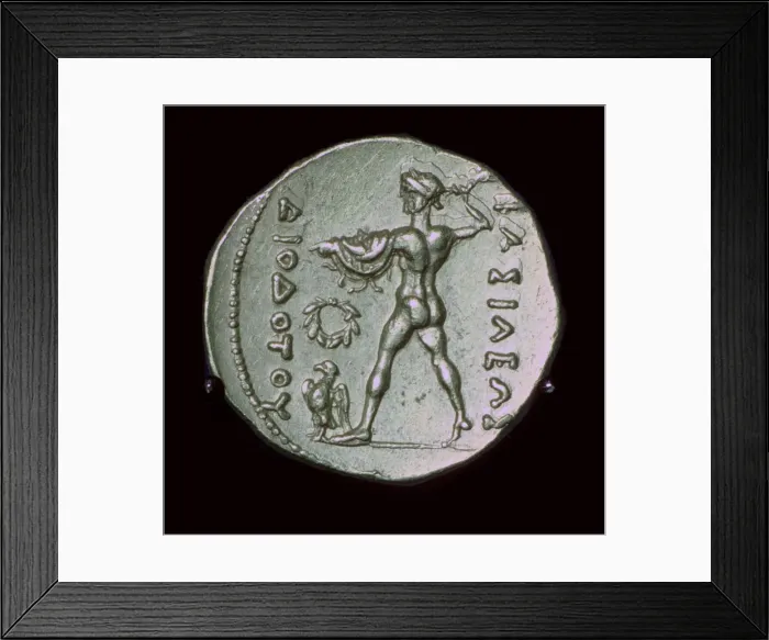 Framed Print : Gold Stater of Diodotus of Bactria, 3rd century Framed Print : Gold Stater of Diodotus of Bactria, 3rd century
