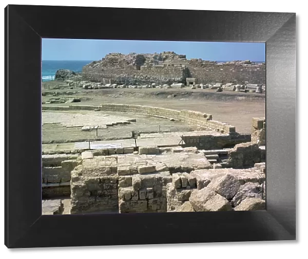 Remains of the Roman town of Caesarea, 1st century