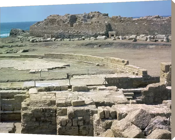 Remains of the Roman town of Caesarea, 1st century