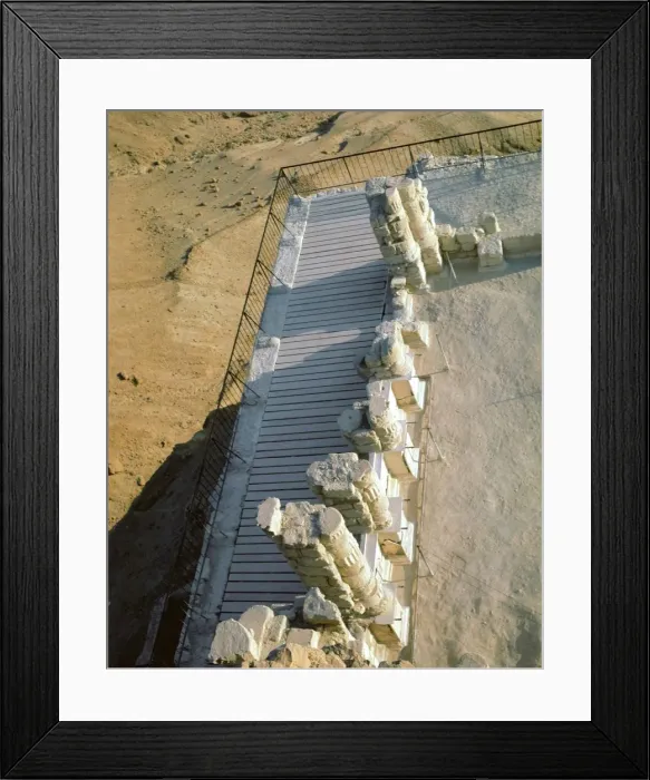 Framed Print : Herods Palace at Masada, 1st century Framed Print : Herods Palace at Masada, 1st century