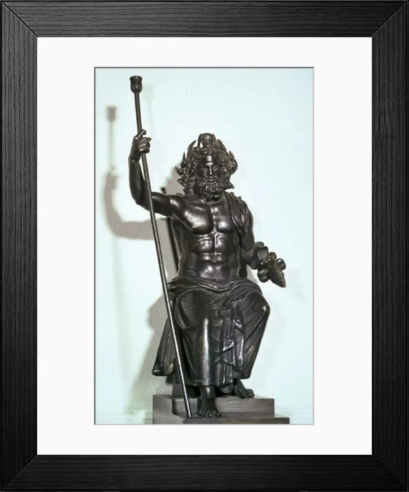 Framed Print : Roman bronze of Jupiter Framed Print : Roman bronze of Jupiter