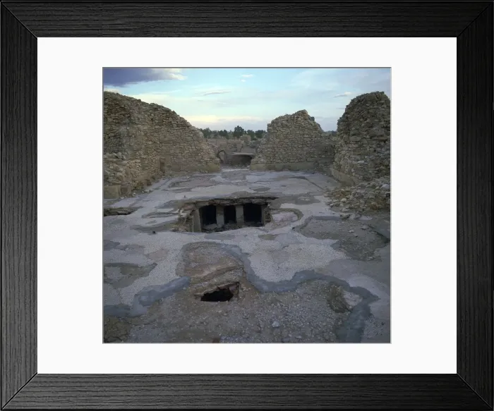 Framed Print : Hypocaust in a Roman bath house, 2nd century Framed Print : Hypocaust in a Roman bath house, 2nd century