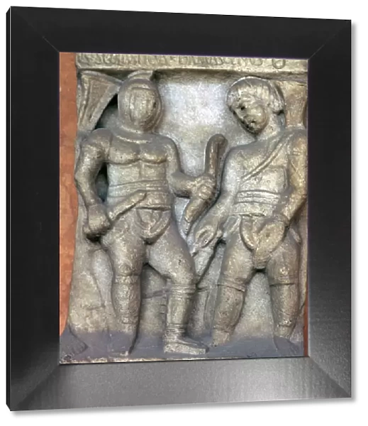Depiction of Roman gladiators