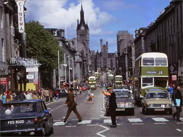 Union Street, built with Aberdeen Granite, Aberdeen Scotland, c1960s. Artist: CM Dixon
