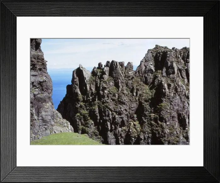 Framed Print : Quirang Rocks, view from The Table, Isle of Skye, Scotland, 20th century. Artist: CM Dixon Framed Print : Quirang Rocks, view from The Table, Isle of Skye, Scotland, 20th century. Artist: CM Dixon