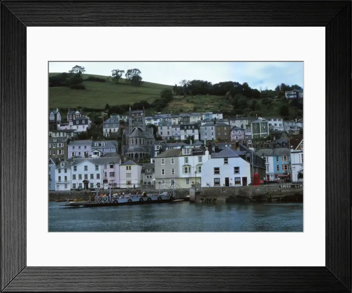 Framed Print : River Dart and ferry, Dartsmouth, Devon, 20th century. Artist: CM Dixon Framed Print : River Dart and ferry, Dartsmouth, Devon, 20th century. Artist: CM Dixon