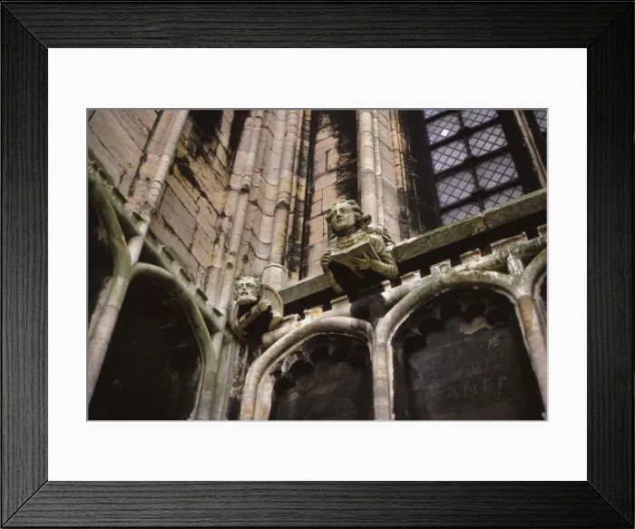 Framed Print : Exterior Decoration on Church of St. Botolph, Boston, Lincolnshire, 20th century. Artist: CM Dixon Framed Print : Exterior Decoration on Church of St. Botolph, Boston, Lincolnshire, 20th century. Artist: CM Dixon