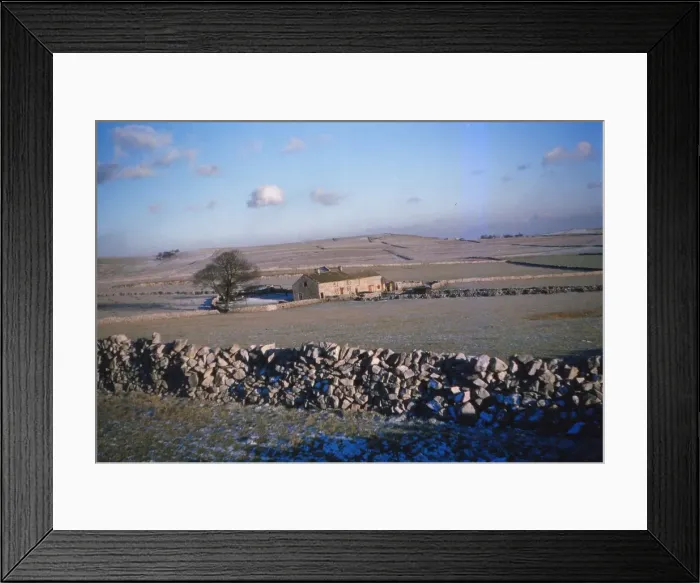 Framed Print : Limestone Walls in winter, Peak District, Derbyshire, 20th century. Artist: CM Dixon Framed Print : Limestone Walls in winter, Peak District, Derbyshire, 20th century. Artist: CM Dixon
