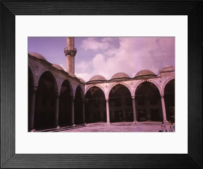 Framed Print : Sultan Ahmed Mosque (Blue Mosque) Courtyard, Istanbul, 20th century. Artist: CM Dixon Framed Print : Sultan Ahmed Mosque (Blue Mosque) Courtyard, Istanbul, 20th century. Artist: CM Dixon
