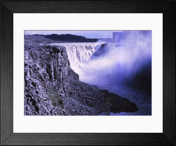 Framed Print : Dettifoss from NE, Iceland, 20th century. Artist: CM Dixon Framed Print : Dettifoss from NE, Iceland, 20th century. Artist: CM Dixon