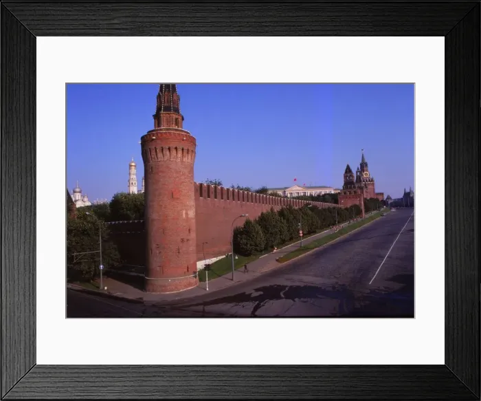 Framed Print : Kremlin Wall and tower from south of Red Square, Moscow, 20th century. Artist: CM Dixon Framed Print : Kremlin Wall and tower from south of Red Square, Moscow, 20th century. Artist: CM Dixon