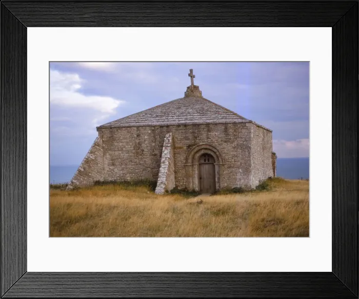 Framed Print : St. Aldhelms Chapel, Worth Matravers, west of Swanage, Dorset, 20th century. Artist: CM Dixon Framed Print : St. Aldhelms Chapel, Worth Matravers, west of Swanage, Dorset, 20th century. Artist: CM Dixon