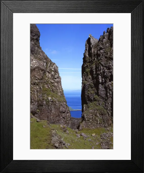 Framed Print : Basalt rocks in Quirang, Isle fo Skye, Scotland, 20th century. Artist: CM Dixon Framed Print : Basalt rocks in Quirang, Isle fo Skye, Scotland, 20th century. Artist: CM Dixon