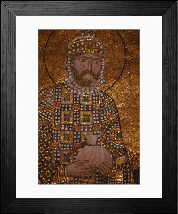 Framed Print : Byzantine Emperor Constantine IX Monomachos, St. Sophia, Istanbul, 20th century. Artist: CM Dixon Framed Print : Byzantine Emperor Constantine IX Monomachos, St. Sophia, Istanbul, 20th century. Artist: CM Dixon