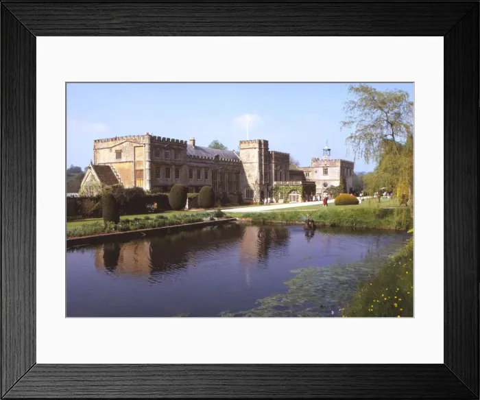 Framed Print : South Front of Forde Abbey, Dorset from the Long Pond, 20th century. Artist: CM Dixon Framed Print : South Front of Forde Abbey, Dorset from the Long Pond, 20th century. Artist: CM Dixon
