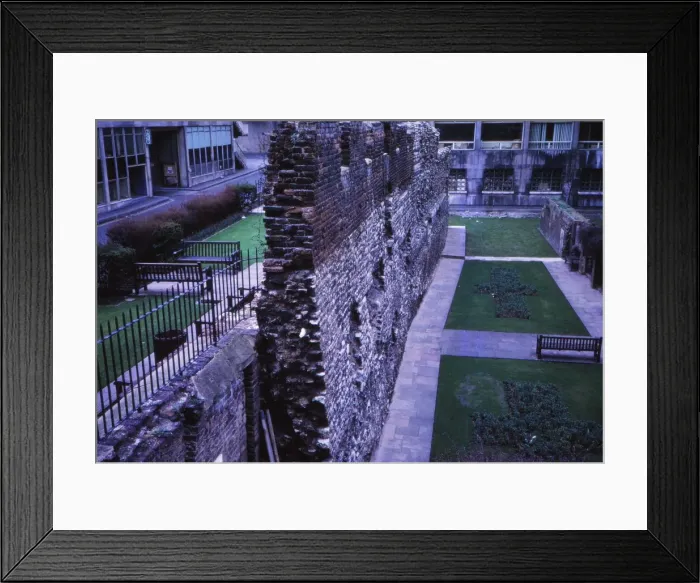 Framed Print : Remains of Roman Wall near Museum of London, 20th century. Artist: CM Dixon Framed Print : Remains of Roman Wall near Museum of London, 20th century. Artist: CM Dixon