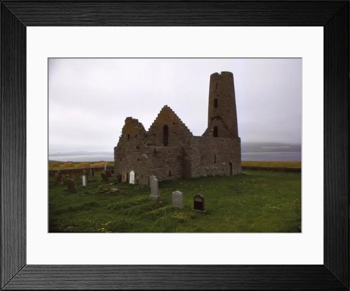 Framed Print : Church of St. Magnus, 12th century, Isle of Egilsay, Orkney, Scotland, 20th century. Artist: CM Dixon Framed Print : Church of St. Magnus, 12th century, Isle of Egilsay, Orkney, Scotland, 20th century. Artist: CM Dixon