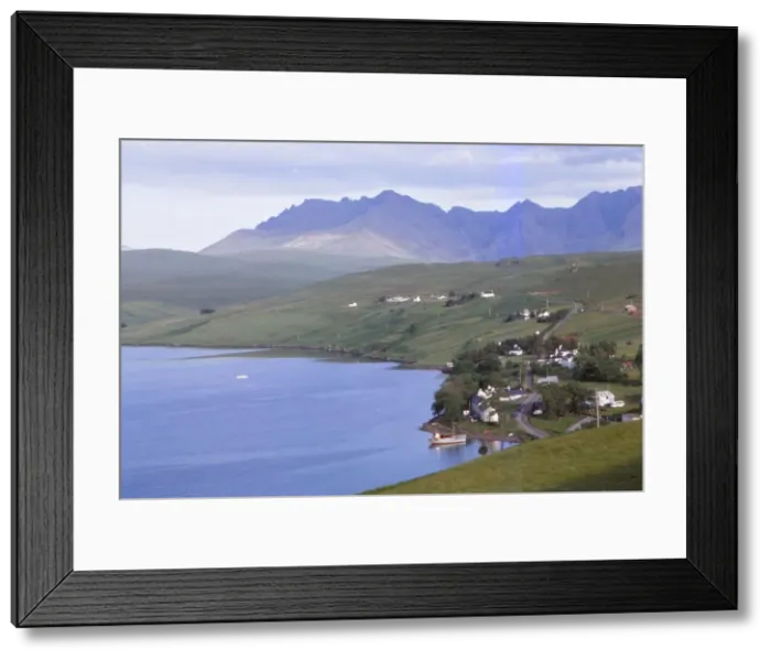 Framed Print : The Black Cuillin Hills from Carbost, Isle of Skye, Scotland, 20th century. Artist: CM Dixon Framed Print : The Black Cuillin Hills from Carbost, Isle of Skye, Scotland, 20th century. Artist: CM Dixon