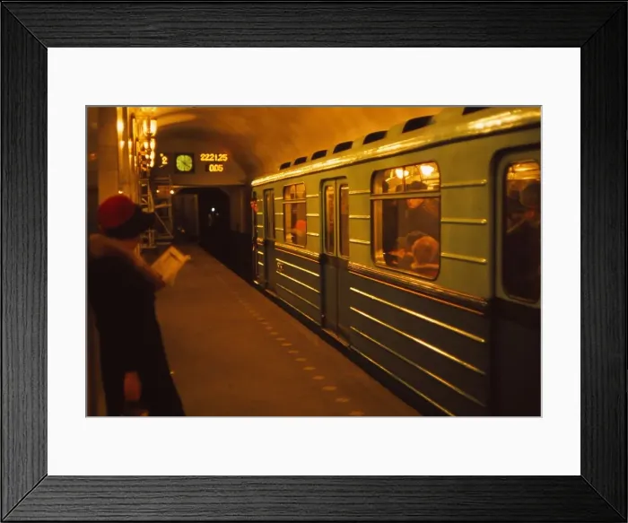 Framed Print : Underground Railway, Leningrad, c1970s. Artist: CM Dixon Framed Print : Underground Railway, Leningrad, c1970s. Artist: CM Dixon