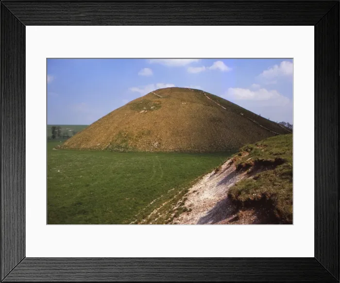 Framed Print : Silbury Hill, Wiltshire from the West, 20th century. Artist: CM Dixon Framed Print : Silbury Hill, Wiltshire from the West, 20th century. Artist: CM Dixon