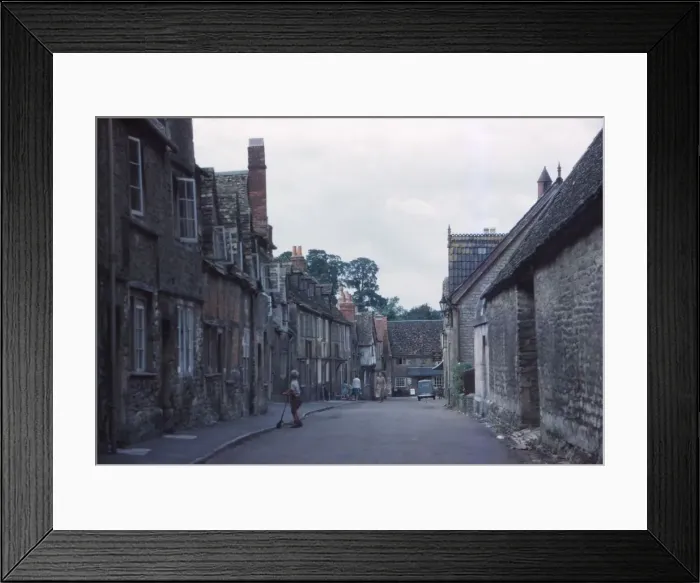 Framed Print : Village Street, Lacock, Wiltshire, c1960. Artist: CM Dixon Framed Print : Village Street, Lacock, Wiltshire, c1960. Artist: CM Dixon