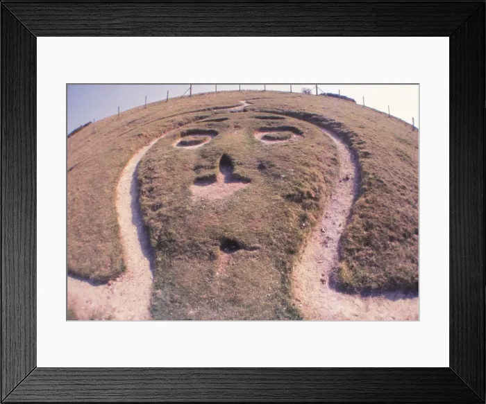 Framed Print : Cerne Abbas Giant, Dorset, 20th century. Artist: CM Dixon