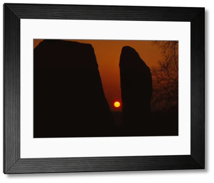 Framed Print : Sunrise, Megalithic circle, Avebury, Wiltshire, 20th century. Artist: CM Dixon Framed Print : Sunrise, Megalithic circle, Avebury, Wiltshire, 20th century. Artist: CM Dixon