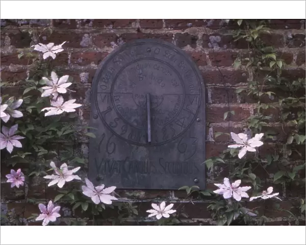 Sundial Dated 1663 in Grounds of Polesdon Lacey, Surrey, 20th century. Artist: CM Dixon
