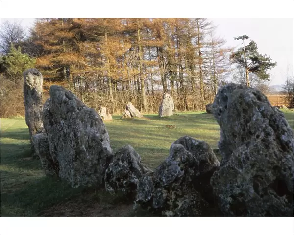 Rollright Stones, 2000 BC, Oxfordshire and Warwickshire borders, 20th century. Artist: CM Dixon