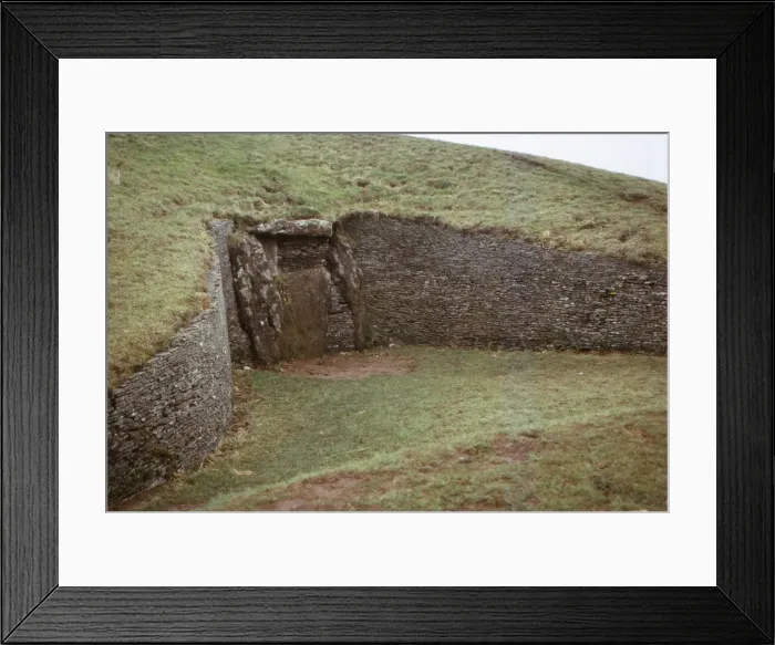 Framed Print : Long Barrow of Belas Knap, near Winchcombe, Gloucestershire, 20th century. Artist: CM Dixon Framed Print : Long Barrow of Belas Knap, near Winchcombe, Gloucestershire, 20th century. Artist: CM Dixon