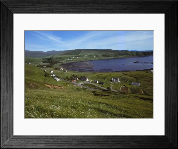 Framed Print : Uig village & bay, Isle of Skye, Scotland, 20th century. Artist: CM Dixon Framed Print : Uig village & bay, Isle of Skye, Scotland, 20th century. Artist: CM Dixon