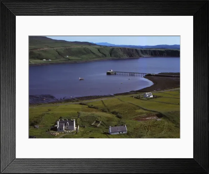 Framed Print : Village of Uig, and Jetty for ferry to outer Hebrides, Isle of Skye, Scotland, 20th century. Artist: CM Dixon Framed Print : Village of Uig, and Jetty for ferry to outer Hebrides, Isle of Skye, Scotland, 20th century. Artist: CM Dixon