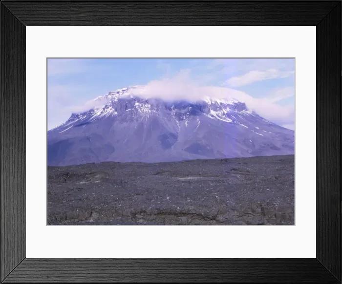 Framed Print : Herdubreid with old lava, Iceland 20th century. Artist: CM Dixon Framed Print : Herdubreid with old lava, Iceland 20th century. Artist: CM Dixon