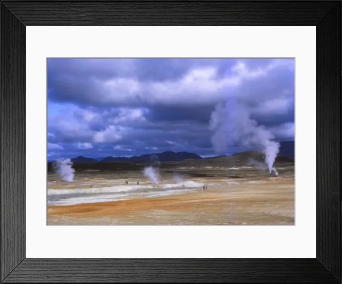 Framed Print : Hot springs at Namaskard near Myvatn, Iceland, 20th century. Artist: CM Dixon Framed Print : Hot springs at Namaskard near Myvatn, Iceland, 20th century. Artist: CM Dixon