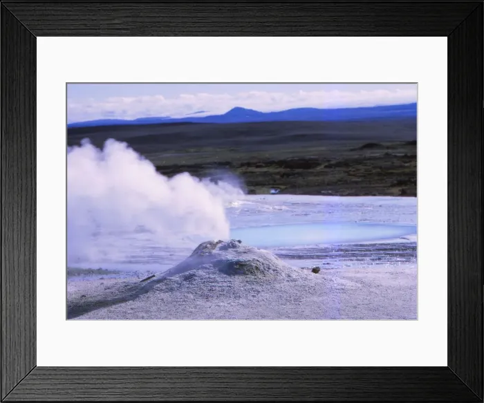 Framed Print : Hot Spring and Calcite Formation, Hveravellir, Central Iceland, 20th century. Artist: CM Dixon Framed Print : Hot Spring and Calcite Formation, Hveravellir, Central Iceland, 20th century. Artist: CM Dixon