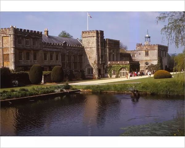 South Front of Forde Abbey, and Long Pond, Dorset, 20th century. Artist: CM Dixon