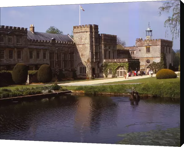 South Front of Forde Abbey, and Long Pond, Dorset, 20th century. Artist: CM Dixon